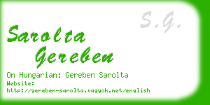 sarolta gereben business card